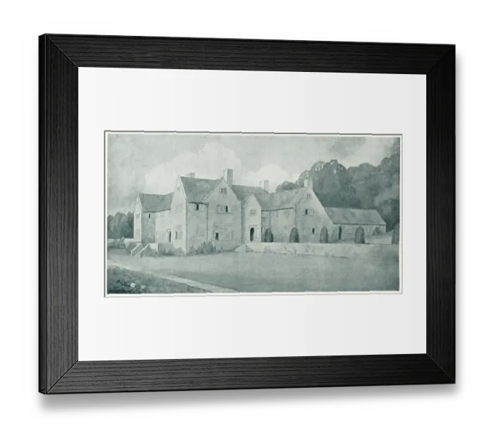 Framed Print : Baillie Scott, House In The Cotswolds Framed Print : Baillie Scott, House In The Cotswolds