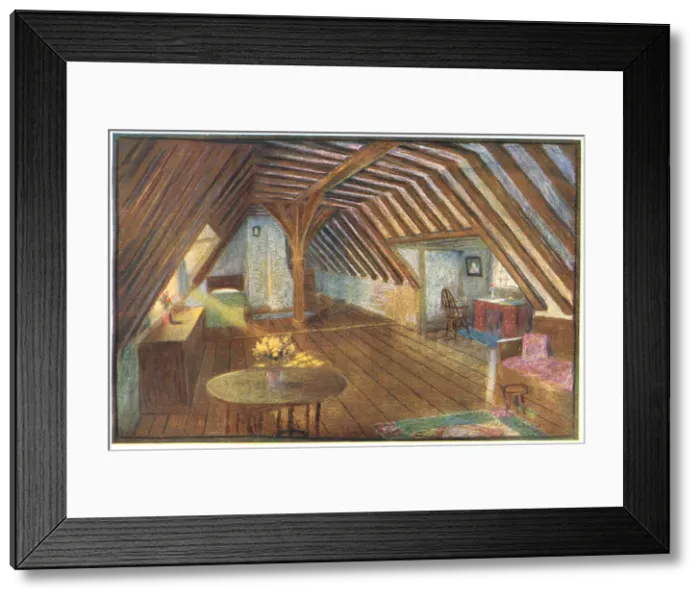 Framed Print : The White House, Great Chart, Kent, Attic Framed Print : The White House, Great Chart, Kent, Attic
