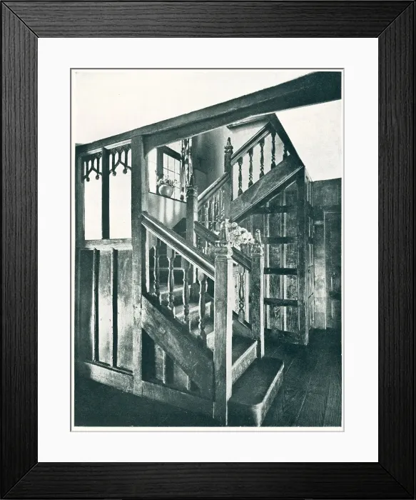 Framed Print : Larkenshaw, Chobham, Surrey, Staircase Framed Print : Larkenshaw, Chobham, Surrey, Staircase