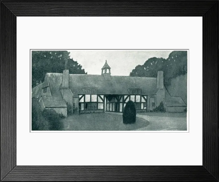 Framed Print : Baillie Scott, Cottages, Wimbledon Framed Print : Baillie Scott, Cottages, Wimbledon