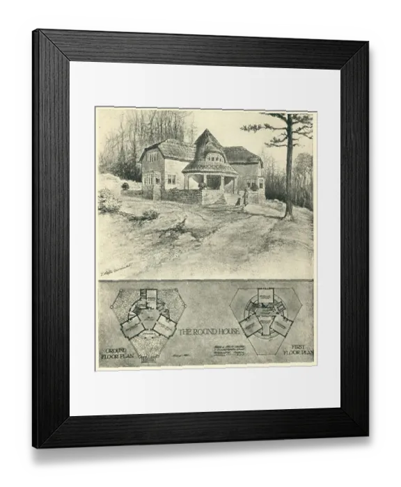 Framed Print : Circular House Design Framed Print : Circular House Design
