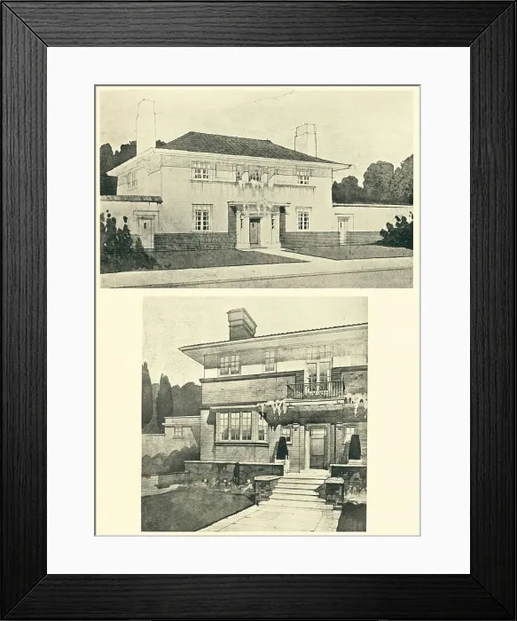 Framed Print : Cyril Arthur Farey Houses Framed Print : Cyril Arthur Farey Houses