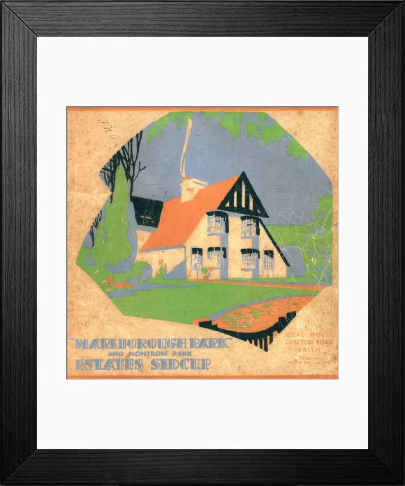 Framed Print : New Ideal Homesteads Illustration Framed Print : New Ideal Homesteads Illustration