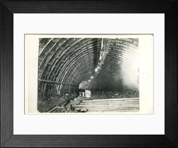 Framed Print : Construction of the Queensway Mersey Tunnel Framed Print : Construction of the Queensway Mersey Tunnel