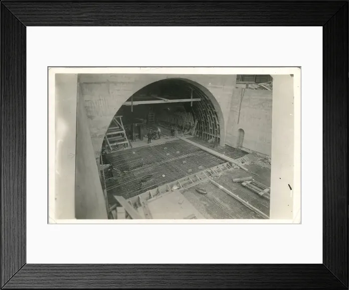 Framed Print : Construction of the Queensway Mersey Tunnel Framed Print : Construction of the Queensway Mersey Tunnel