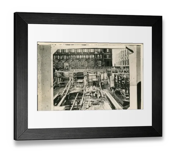 Framed Print : Construction of the Queensway Mersey Tunnel Framed Print : Construction of the Queensway Mersey Tunnel