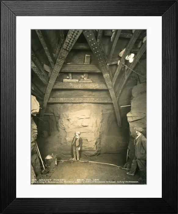 Framed Print : Construction of the Queensway Mersey Tunnel Framed Print : Construction of the Queensway Mersey Tunnel