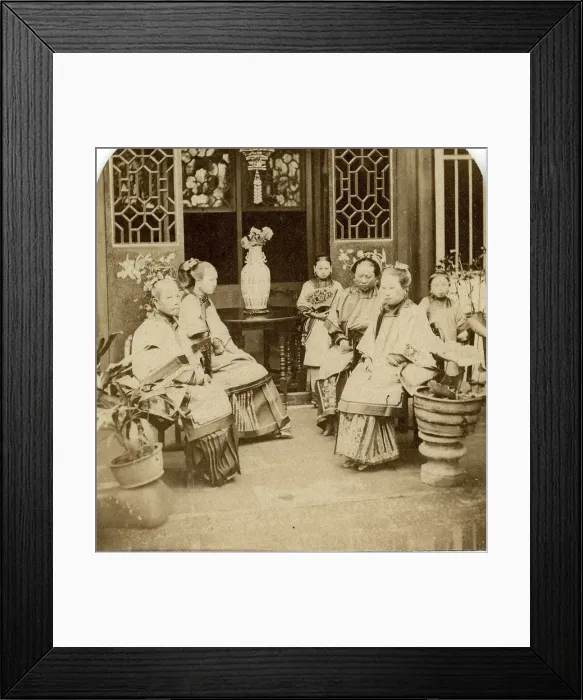 Framed Print : Canton. Group of Chinese Ladies of Rank Framed Print : Canton. Group of Chinese Ladies of Rank