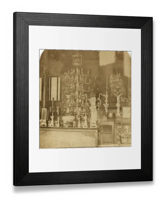 Framed Print : Canton. Candelabra before the Idol of Longevity Framed Print : Canton. Candelabra before the Idol of Longevity