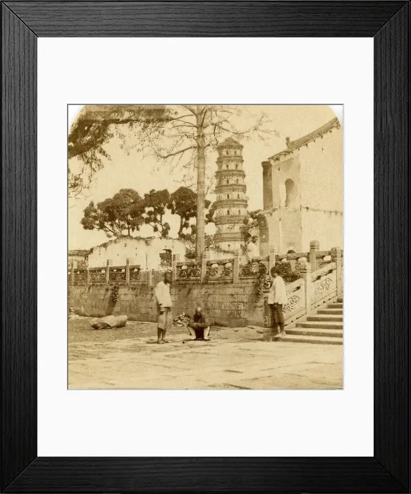 Framed Print : Temple of the Five Genii and Celebrated Nine Storied Pagoda Framed Print : Temple of the Five Genii and Celebrated Nine Storied Pagoda