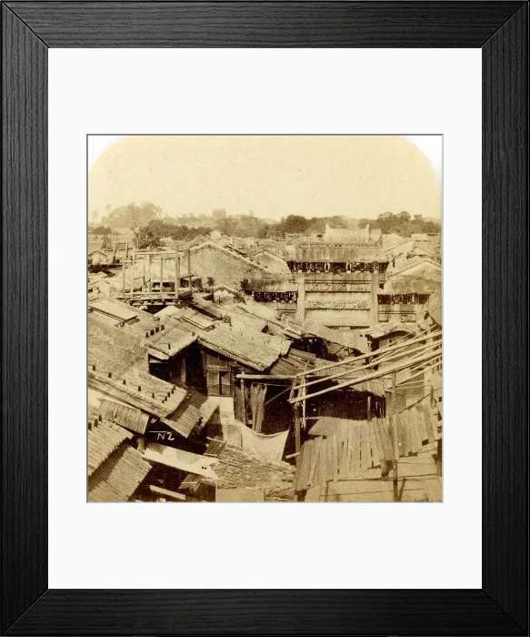Framed Print : Canton. Panorama overlooking Treasury Street Framed Print : Canton. Panorama overlooking Treasury Street