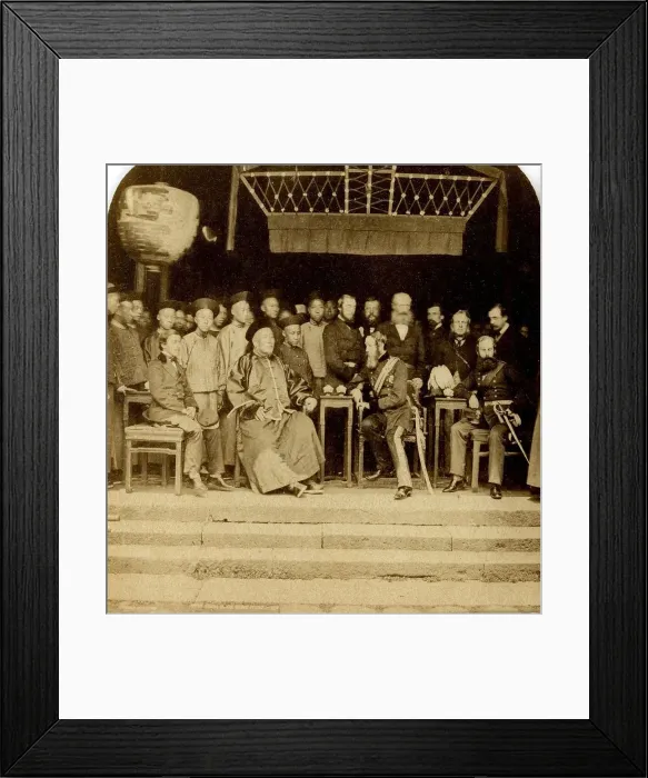 Framed Print : Farewell of Gen Sir Charles Straubenzee to Chinese General Framed Print : Farewell of Gen Sir Charles Straubenzee to Chinese General