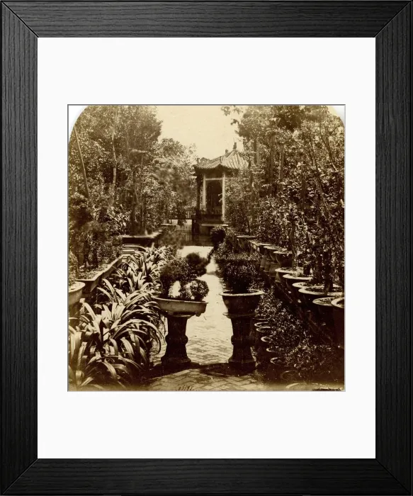 Framed Print : Canton. General View of How Qua's Garden Framed Print : Canton. General View of How Qua's Garden