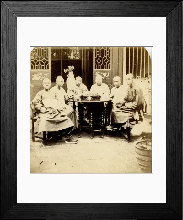 Framed Print : Group of Mandarins and Officers in the Yamun Framed Print : Group of Mandarins and Officers in the Yamun