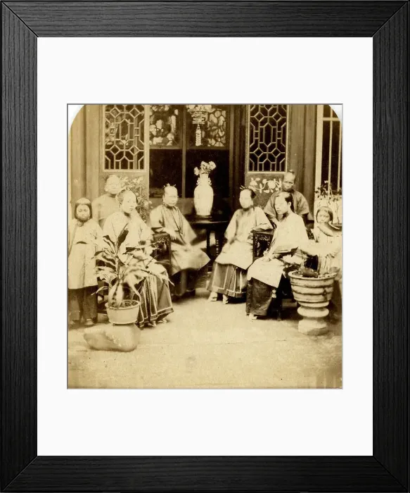 Framed Print : Group of Chinese Ladies of Rank Framed Print : Group of Chinese Ladies of Rank