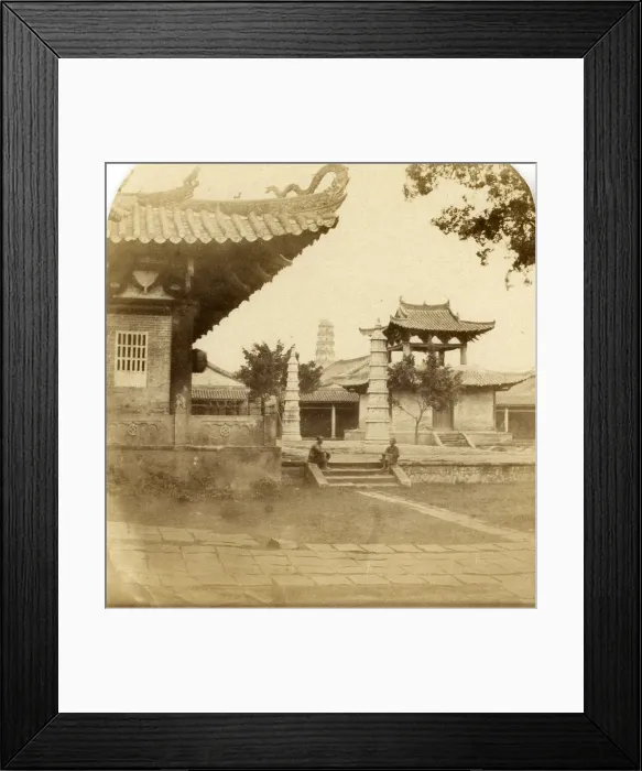 Framed Print : General View in the Grounds of the Temple of the Five Genii Framed Print : General View in the Grounds of the Temple of the Five Genii