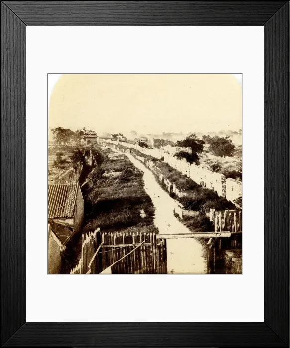 Framed Print : View of the Walls of Canton, White Cloud Mountains beyond Framed Print : View of the Walls of Canton, White Cloud Mountains beyond