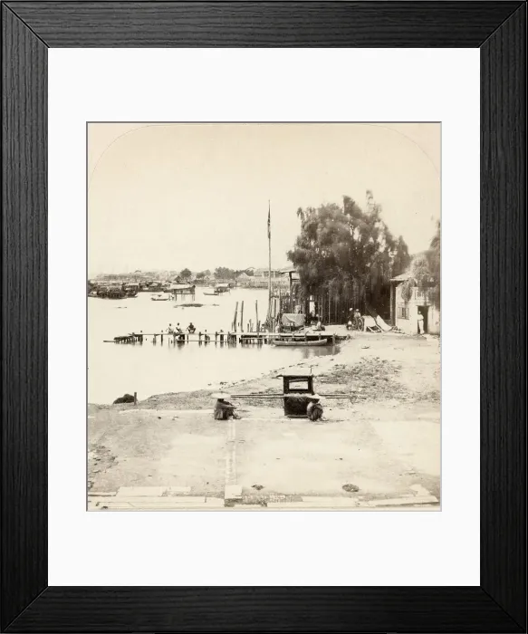 Framed Print : The Landing Place, taken from the House of the Commissariat Framed Print : The Landing Place, taken from the House of the Commissariat