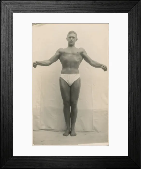 Framed Print : Frank Bell Body Builder from Darlington Framed Print : Frank Bell Body Builder from Darlington