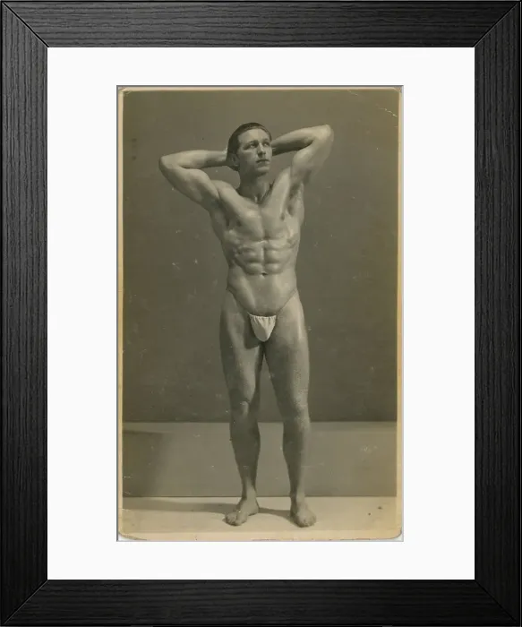 Framed Print : Frank Bell Body Builder from Darlington
