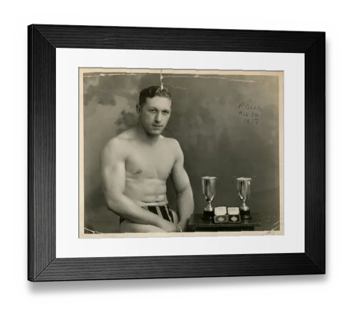 Framed Print : Frank Bell Body Builder from Darlington Framed Print : Frank Bell Body Builder from Darlington