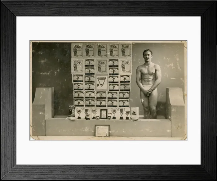 Framed Print : Frank Bell Body Builder from Darlington Framed Print : Frank Bell Body Builder from Darlington