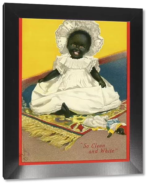 Advert, Sunlight Soap, black baby girl and doll