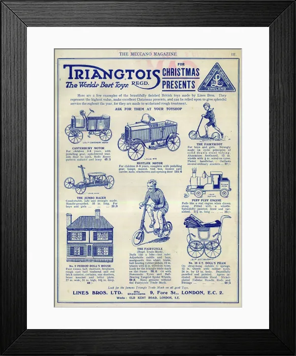 Framed Print : Advert, Triang Toys for Christmas presents Framed Print : Advert, Triang Toys for Christmas presents