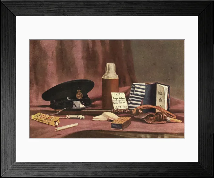 Framed Print : Still Life, They also serve who only stand and wait, WW1 Framed Print : Still Life, They also serve who only stand and wait, WW1