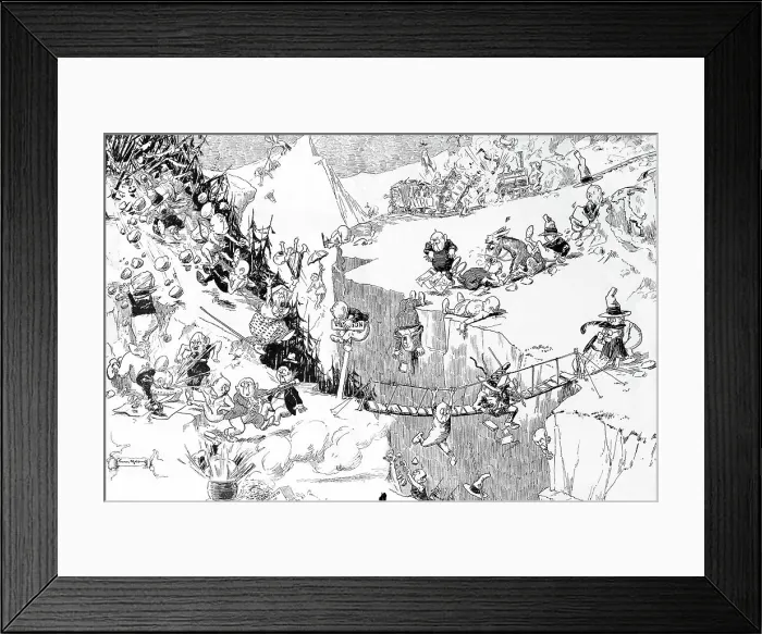 Framed Print : Mountain Holiday Capers by Thomas Maybank Framed Print : Mountain Holiday Capers by Thomas Maybank