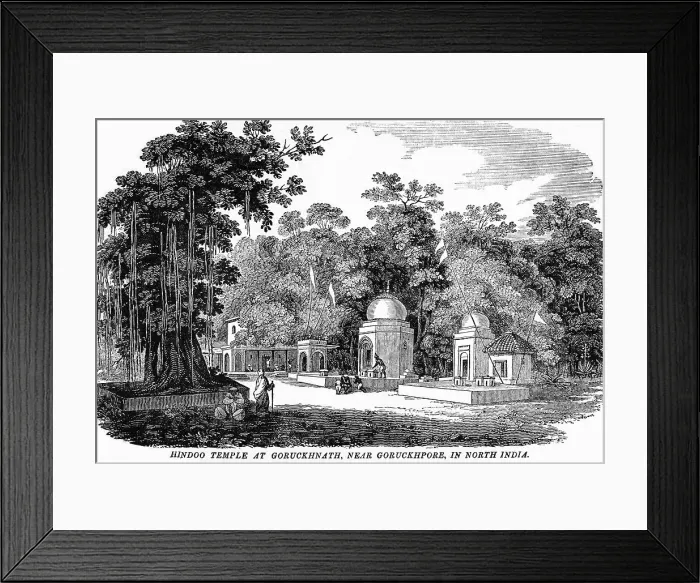 Framed Print : Hindu Temple at Goraknath, near Gorakhpur, North India Framed Print : Hindu Temple at Goraknath, near Gorakhpur, North India