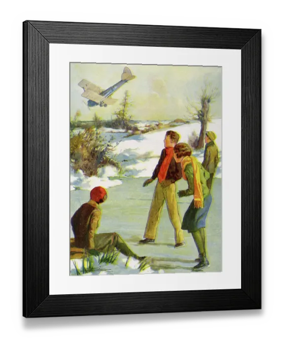 Framed Print : Illustration, Is the plane going to crash? Framed Print : Illustration, Is the plane going to crash?