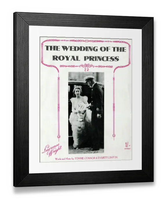 Framed Print : Music cover, The Wedding of the Royal Princess Framed Print : Music cover, The Wedding of the Royal Princess