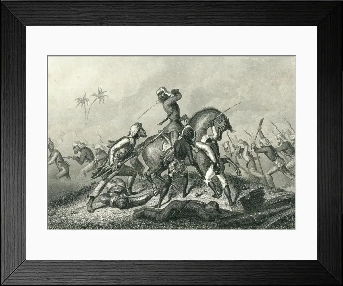 Framed Print : Havelock's Column attacking the Mutineers before Cawnpore Framed Print : Havelock's Column attacking the Mutineers before Cawnpore