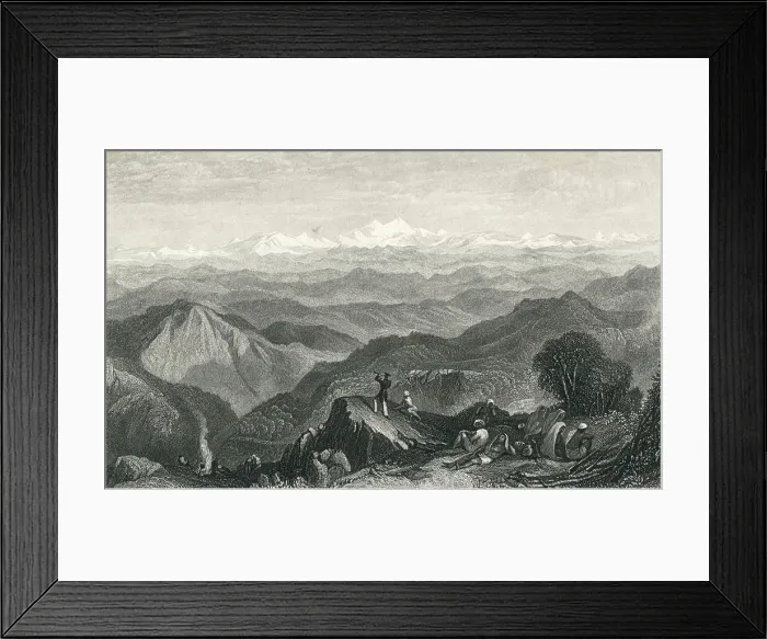 Framed Print : Snowy Range, from Tyne or Marma, India Framed Print : Snowy Range, from Tyne or Marma, India
