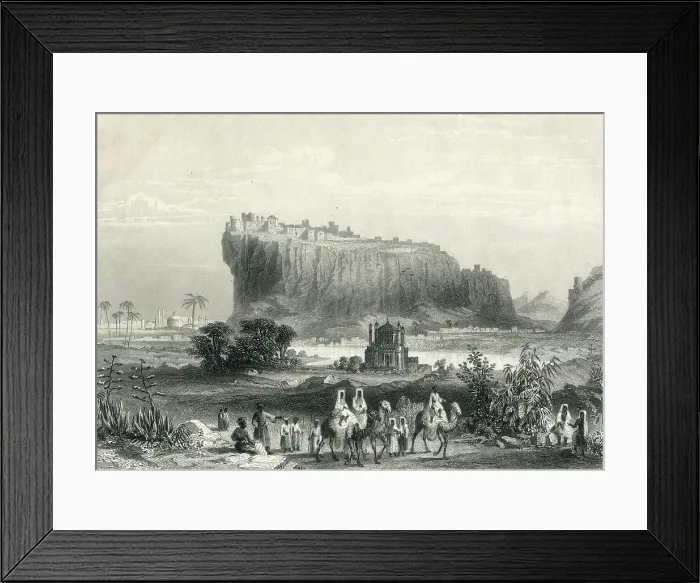 Framed Print : The Hill Fortress of Gwalior, recaptured 19 June 1858 Framed Print : The Hill Fortress of Gwalior, recaptured 19 June 1858