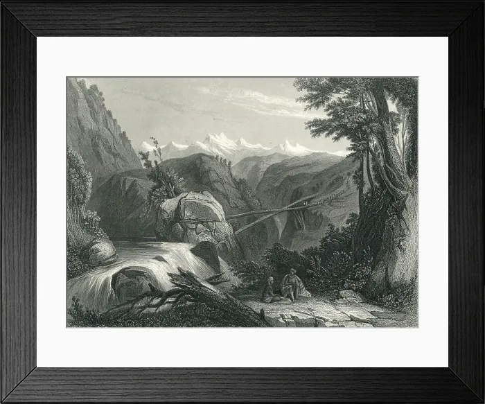 Framed Print : View of Deobun, near Um Ballah, India Framed Print : View of Deobun, near Um Ballah, India