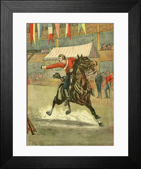 Framed Print : The Military Tournament, cutting the lemon Framed Print : The Military Tournament, cutting the lemon