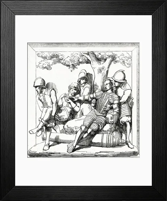 Framed Print : The death of Sir Philip Sidney at Zutphen, Netherlands Framed Print : The death of Sir Philip Sidney at Zutphen, Netherlands