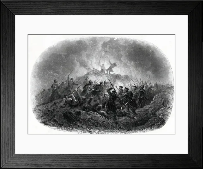 Framed Print : Night attack in the trenches, Battle of Inkermann, Crimea Framed Print : Night attack in the trenches, Battle of Inkermann, Crimea