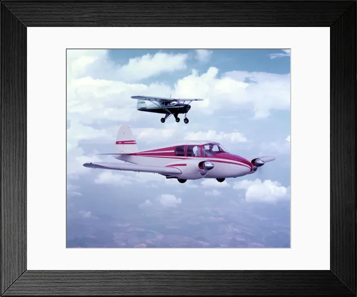 Framed Print : Piper PA-23 Apache N23P with a Piper PA-22 Tri-Pacer Framed Print : Piper PA-23 Apache N23P with a Piper PA-22 Tri-Pacer
