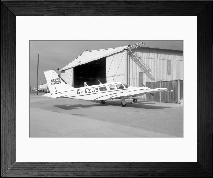 Framed Print : Piper Seneca G-AZJB Framed Print : Piper Seneca G-AZJB