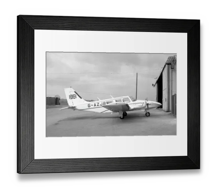 Framed Print : Piper Seneca G-AZJB Framed Print : Piper Seneca G-AZJB