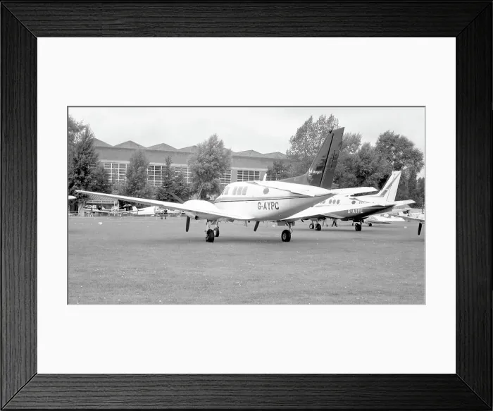 Framed Print : Beech Queen Air G-AYPC Framed Print : Beech Queen Air G-AYPC
