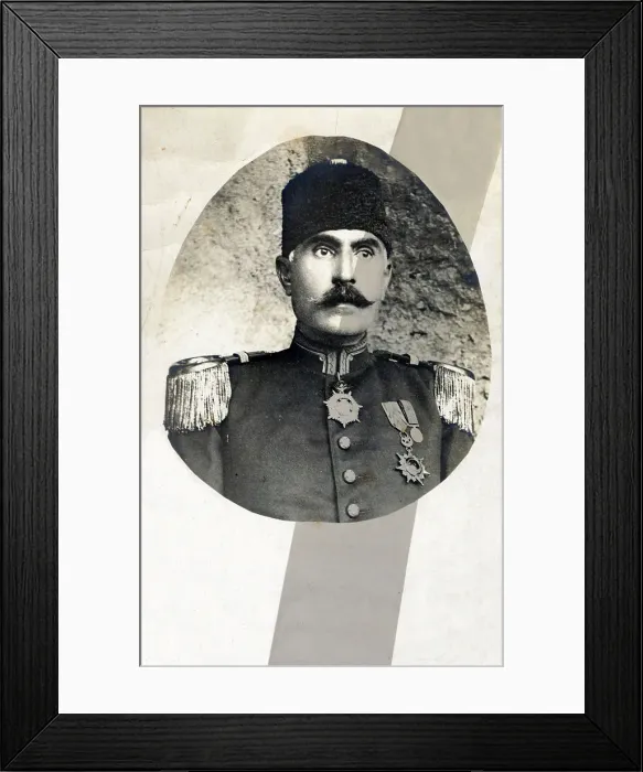 Framed Print : WW1 - Commander of the 11th Kafkas Regiment (3rd Platoon) Framed Print : WW1 - Commander of the 11th Kafkas Regiment (3rd Platoon)