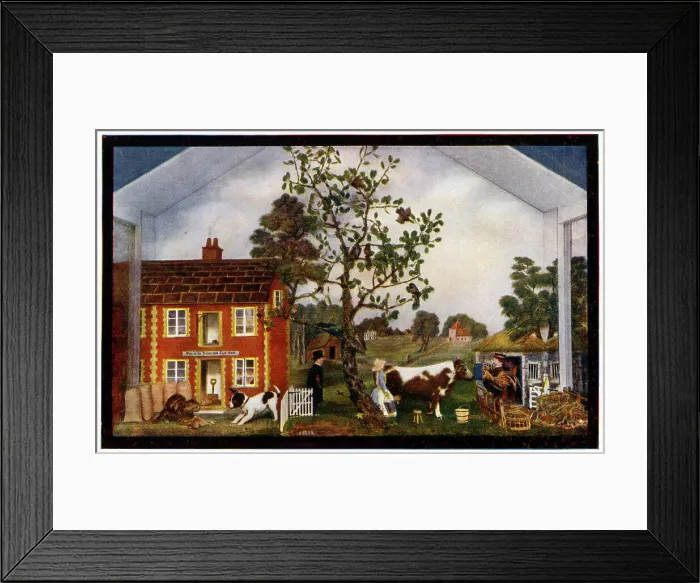 Framed Print : The House, that Jack built - diorama at Potter's Museum Framed Print : The House, that Jack built - diorama at Potter's Museum