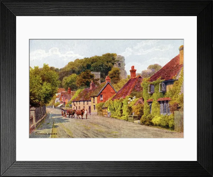 Framed Print : Bramber, nr. Steyning, West Sussex Framed Print : Bramber, nr. Steyning, West Sussex