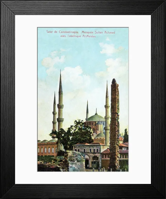 Framed Print : The Blue Mosque and Walled Obelisk, Istanbul, Turkey Framed Print : The Blue Mosque and Walled Obelisk, Istanbul, Turkey