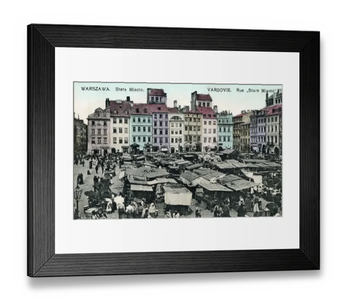 Framed Print : Old Town Market Place, Warsaw, Poland Framed Print : Old Town Market Place, Warsaw, Poland