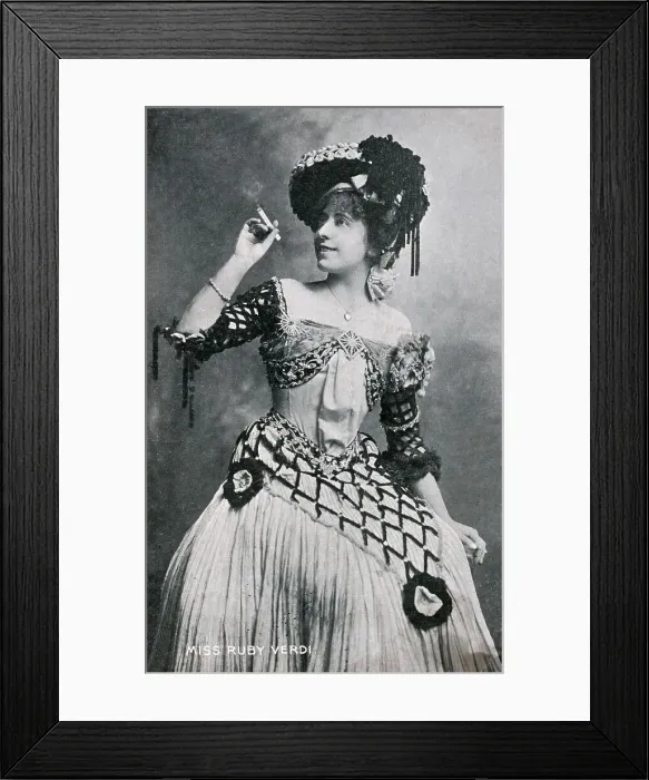 Framed Print : Miss Rudi Verdi - Actress Framed Print : Miss Rudi Verdi - Actress